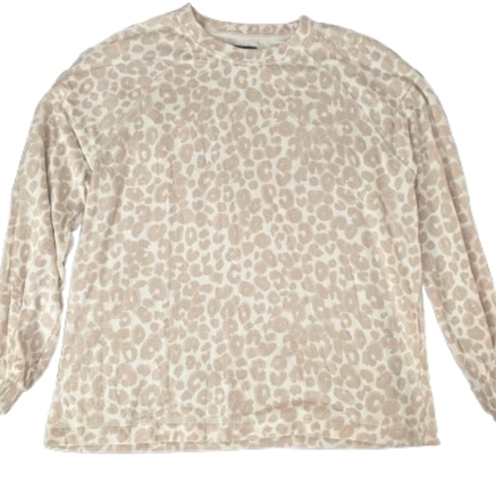 Sanctuary Beige Animal Print Sweater